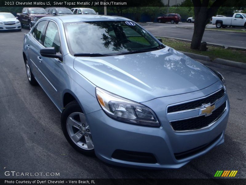 Silver Topaz Metallic / Jet Black/Titanium 2013 Chevrolet Malibu LS