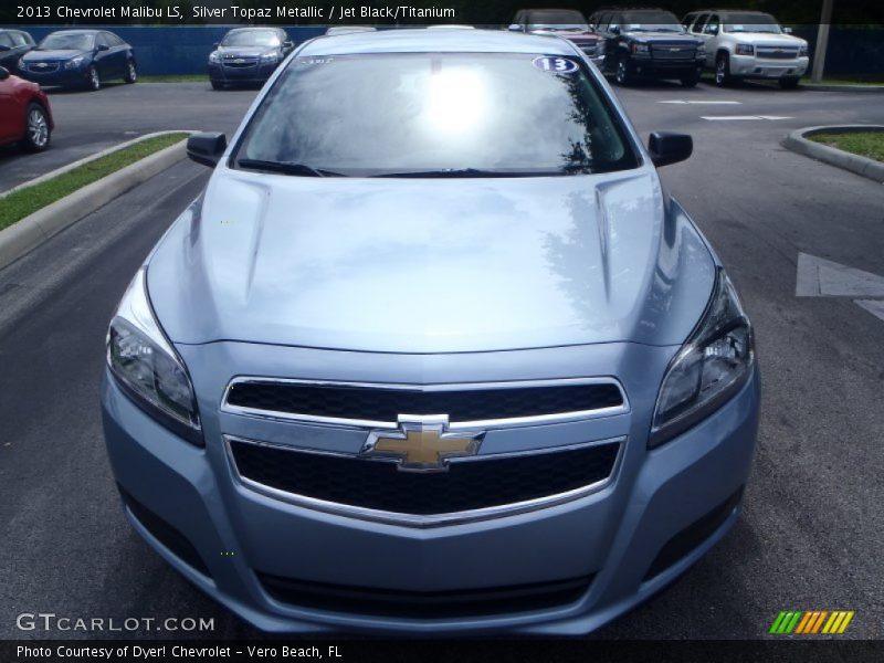 Silver Topaz Metallic / Jet Black/Titanium 2013 Chevrolet Malibu LS
