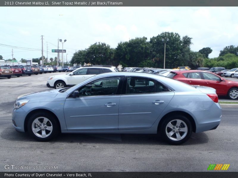 Silver Topaz Metallic / Jet Black/Titanium 2013 Chevrolet Malibu LS