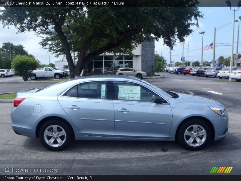 Silver Topaz Metallic / Jet Black/Titanium 2013 Chevrolet Malibu LS