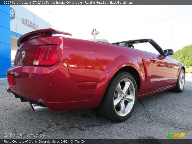 Redfire Metallic / Black/Parchment 2007 Ford Mustang GT/CS California Special Convertible