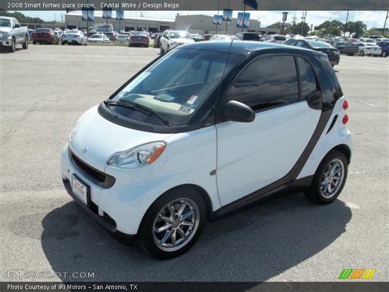 Crystal White / Design Beige 2008 Smart fortwo pure coupe