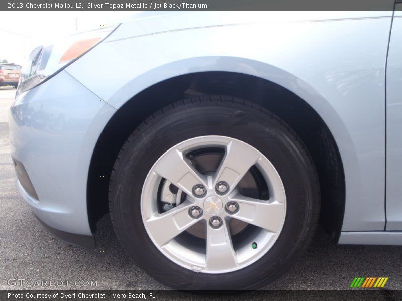 Silver Topaz Metallic / Jet Black/Titanium 2013 Chevrolet Malibu LS