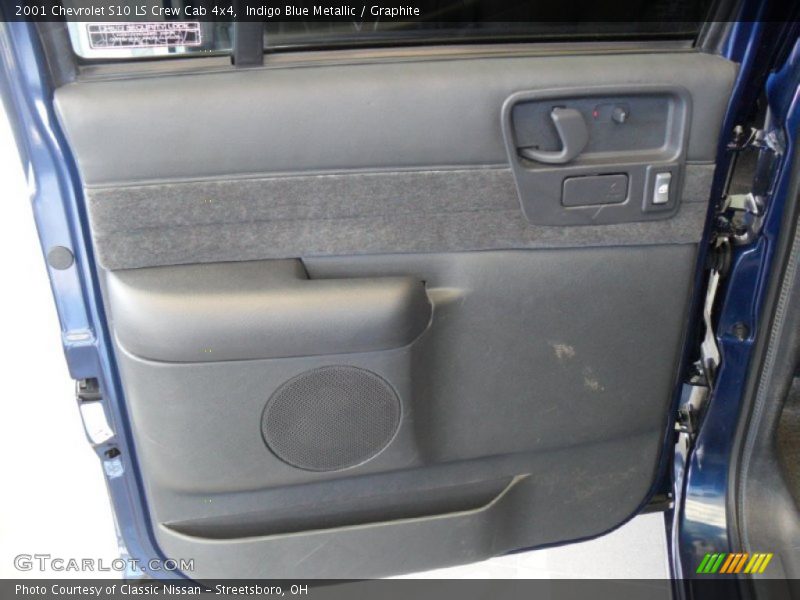Indigo Blue Metallic / Graphite 2001 Chevrolet S10 LS Crew Cab 4x4