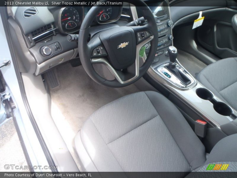 Silver Topaz Metallic / Jet Black/Titanium 2013 Chevrolet Malibu LS