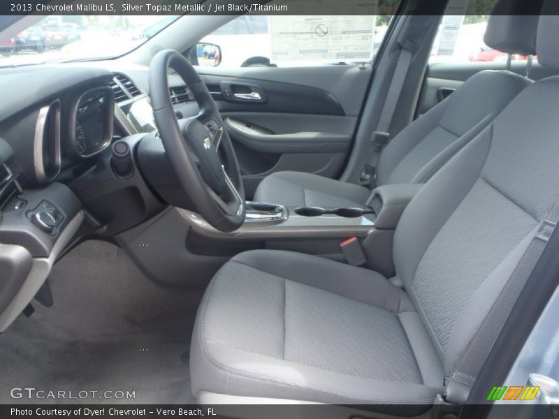 Silver Topaz Metallic / Jet Black/Titanium 2013 Chevrolet Malibu LS