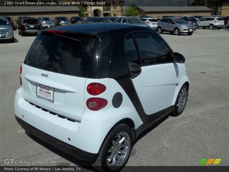 Crystal White / Design Beige 2008 Smart fortwo pure coupe