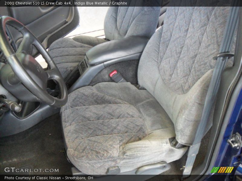 Indigo Blue Metallic / Graphite 2001 Chevrolet S10 LS Crew Cab 4x4