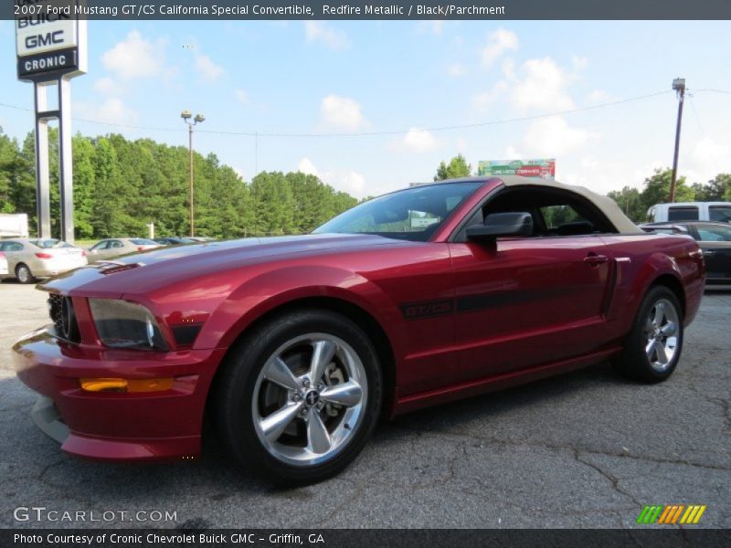 Redfire Metallic / Black/Parchment 2007 Ford Mustang GT/CS California Special Convertible