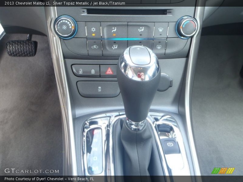 Silver Topaz Metallic / Jet Black/Titanium 2013 Chevrolet Malibu LS