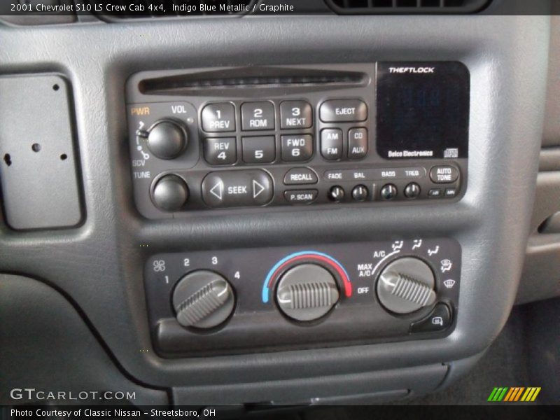 Indigo Blue Metallic / Graphite 2001 Chevrolet S10 LS Crew Cab 4x4