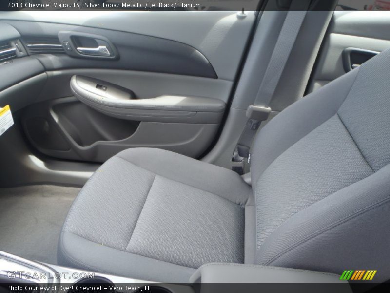 Silver Topaz Metallic / Jet Black/Titanium 2013 Chevrolet Malibu LS