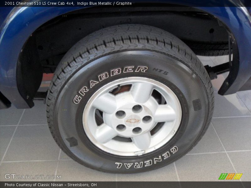 Indigo Blue Metallic / Graphite 2001 Chevrolet S10 LS Crew Cab 4x4