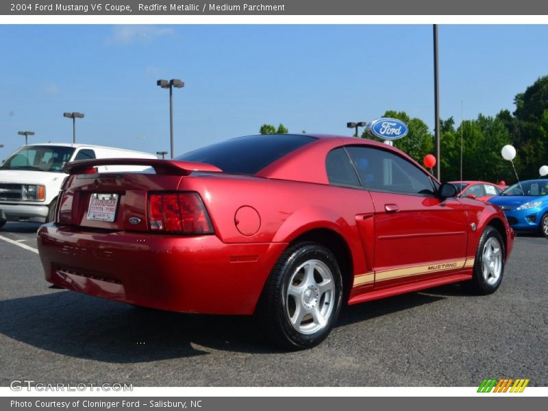 Redfire Metallic / Medium Parchment 2004 Ford Mustang V6 Coupe