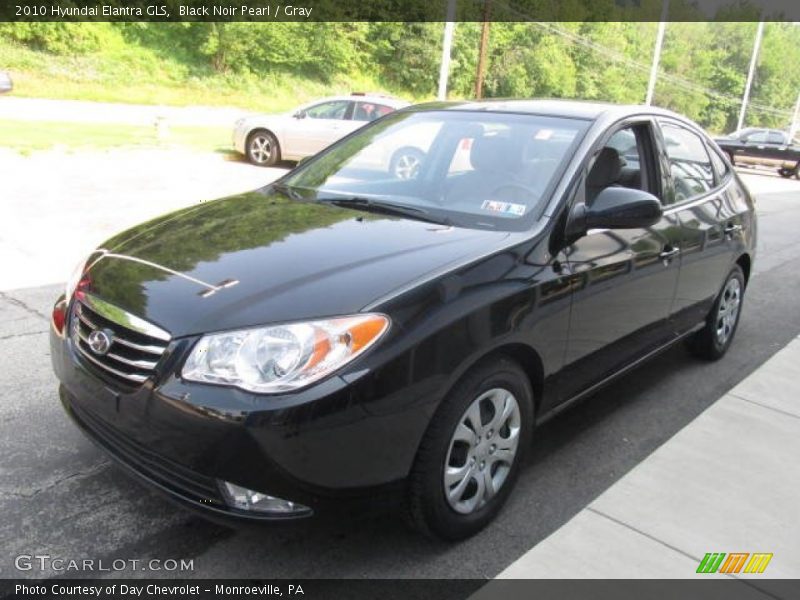 Black Noir Pearl / Gray 2010 Hyundai Elantra GLS