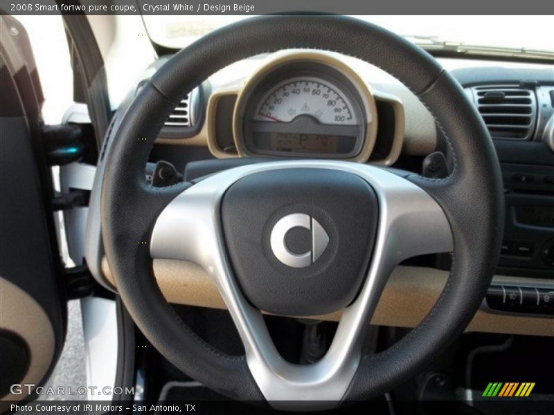 Crystal White / Design Beige 2008 Smart fortwo pure coupe