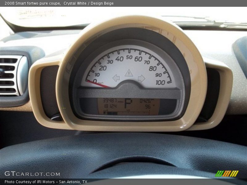 Crystal White / Design Beige 2008 Smart fortwo pure coupe
