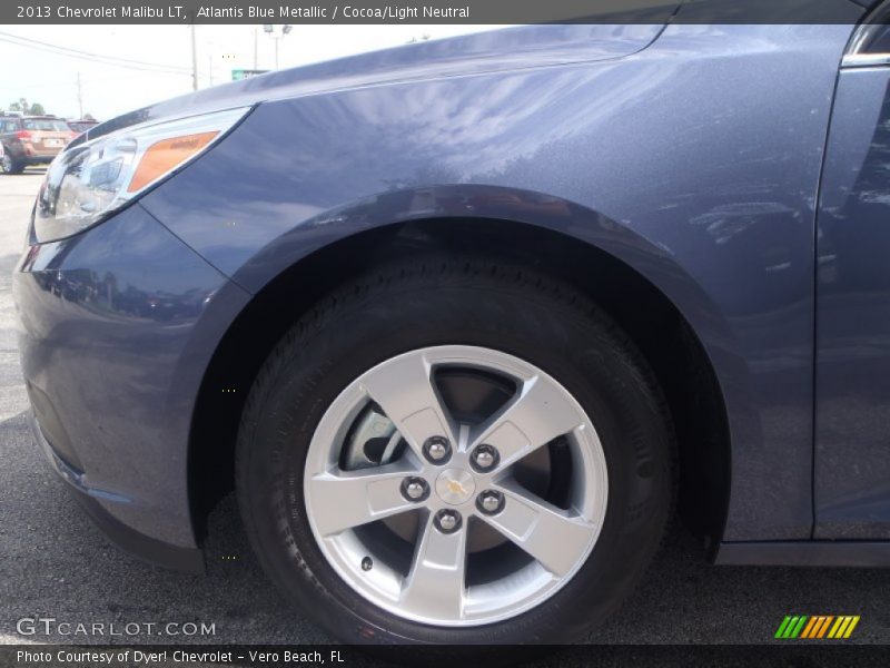 Atlantis Blue Metallic / Cocoa/Light Neutral 2013 Chevrolet Malibu LT