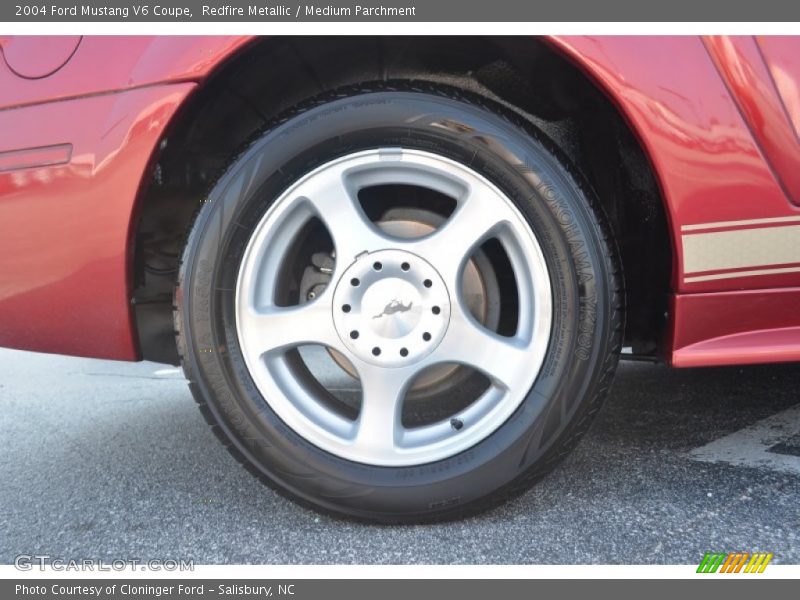 Redfire Metallic / Medium Parchment 2004 Ford Mustang V6 Coupe