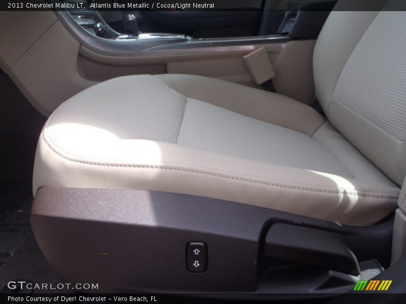 Atlantis Blue Metallic / Cocoa/Light Neutral 2013 Chevrolet Malibu LT