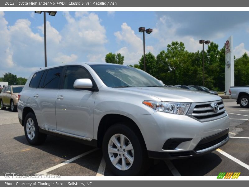 Classic Silver Metallic / Ash 2013 Toyota Highlander V6 4WD