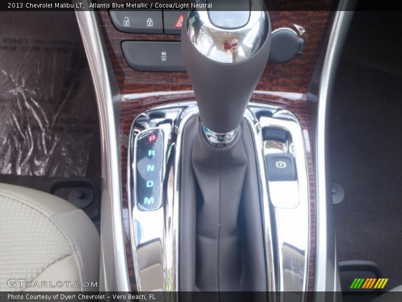 Atlantis Blue Metallic / Cocoa/Light Neutral 2013 Chevrolet Malibu LT