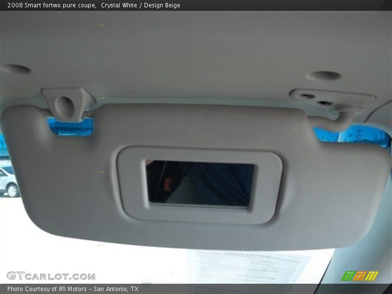 Crystal White / Design Beige 2008 Smart fortwo pure coupe