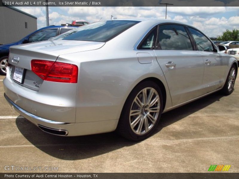 Ice Silver Metallic / Black 2014 Audi A8 L 4.0T quattro