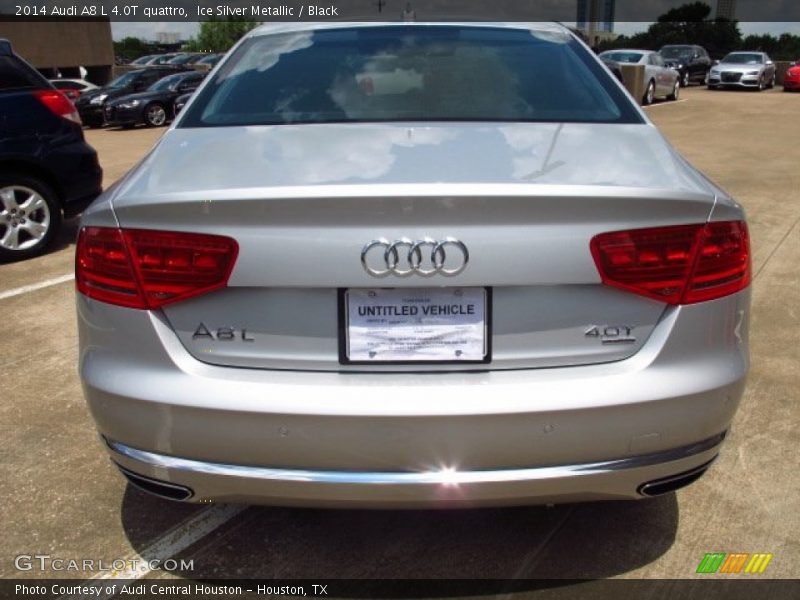 Ice Silver Metallic / Black 2014 Audi A8 L 4.0T quattro