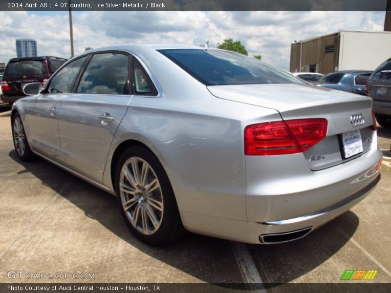 Ice Silver Metallic / Black 2014 Audi A8 L 4.0T quattro