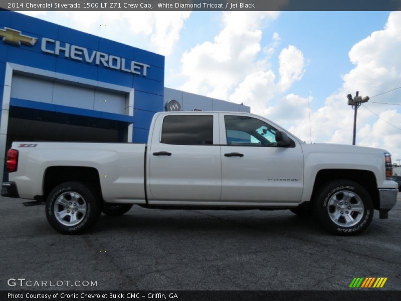 White Diamond Tricoat / Jet Black 2014 Chevrolet Silverado 1500 LT Z71 Crew Cab