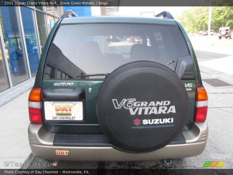 Grove Green Metallic / Beige 2003 Suzuki Grand Vitara 4x4