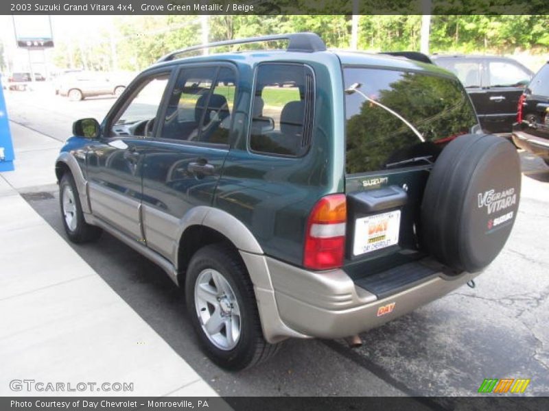 Grove Green Metallic / Beige 2003 Suzuki Grand Vitara 4x4