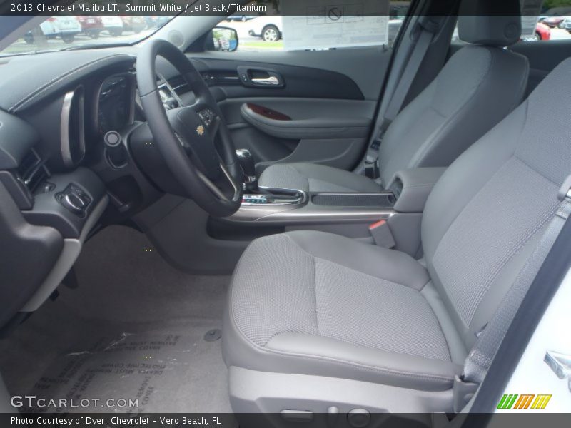 Summit White / Jet Black/Titanium 2013 Chevrolet Malibu LT