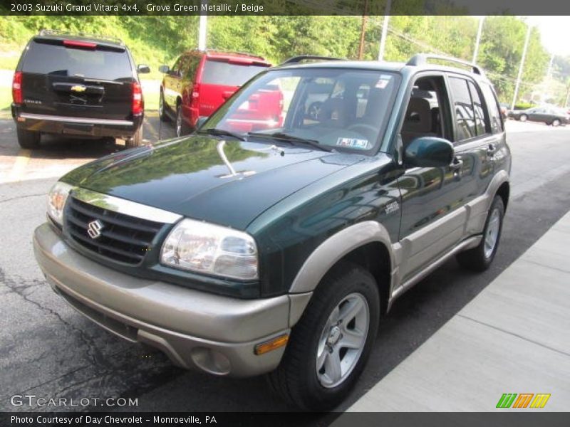 Grove Green Metallic / Beige 2003 Suzuki Grand Vitara 4x4