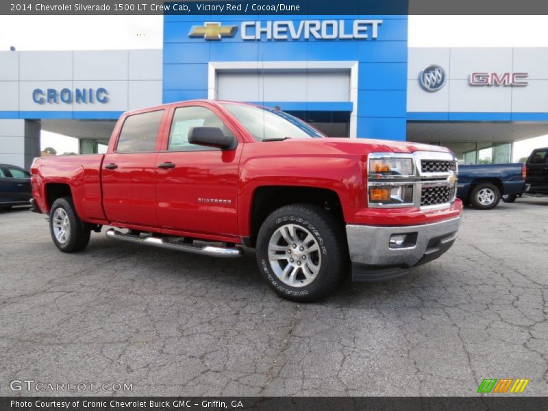 Victory Red / Cocoa/Dune 2014 Chevrolet Silverado 1500 LT Crew Cab