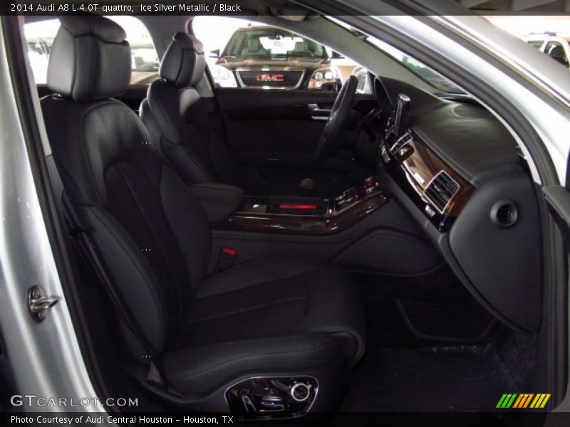 Ice Silver Metallic / Black 2014 Audi A8 L 4.0T quattro