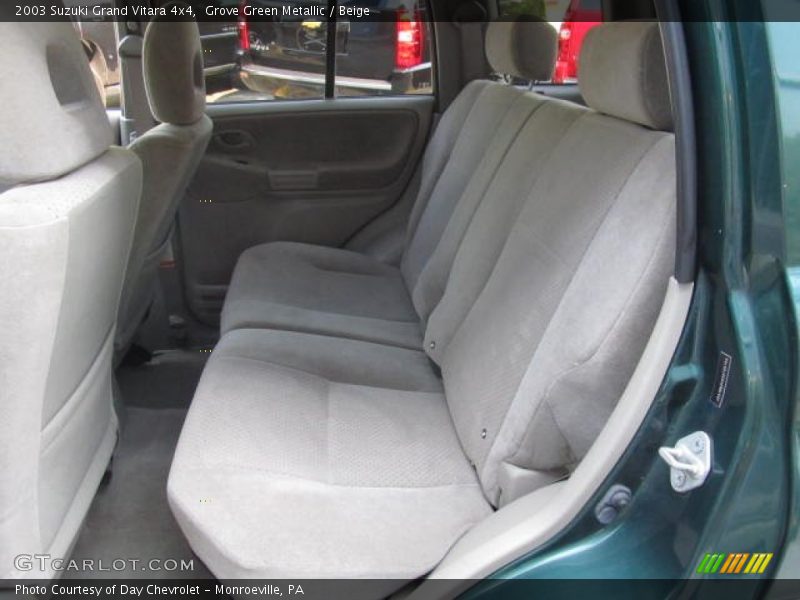 Rear Seat of 2003 Grand Vitara 4x4