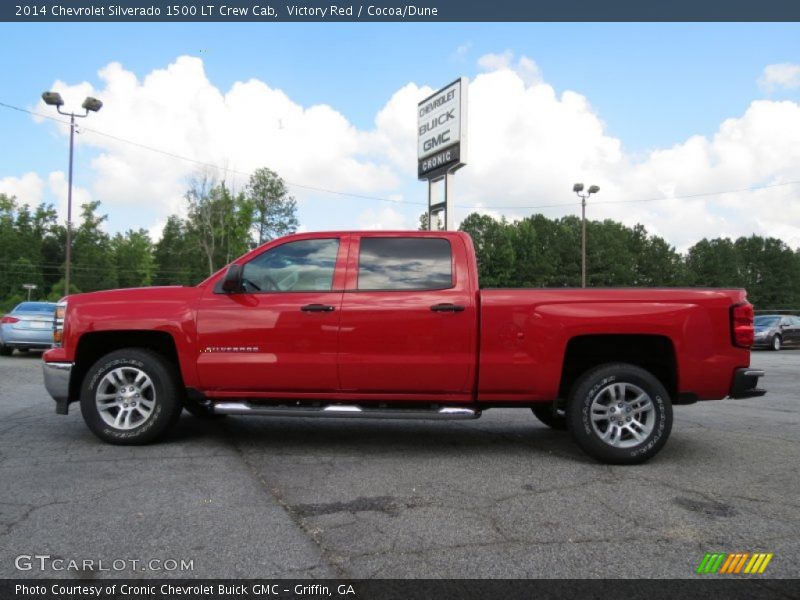Victory Red / Cocoa/Dune 2014 Chevrolet Silverado 1500 LT Crew Cab