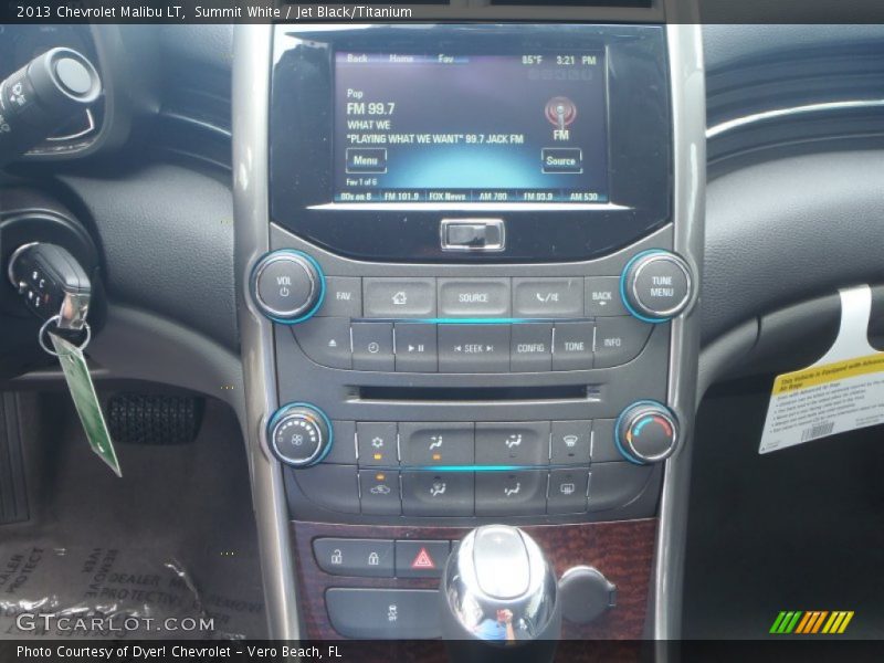 Summit White / Jet Black/Titanium 2013 Chevrolet Malibu LT