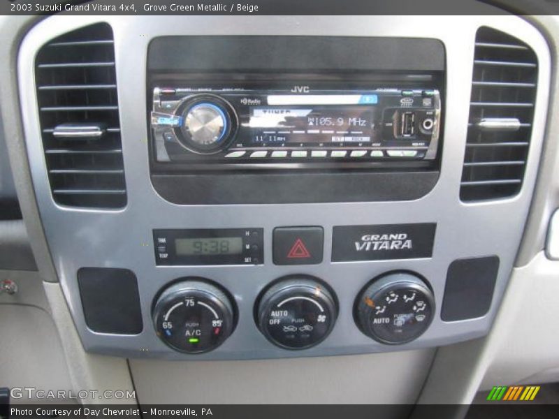 Controls of 2003 Grand Vitara 4x4