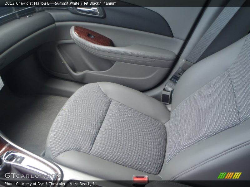 Summit White / Jet Black/Titanium 2013 Chevrolet Malibu LT