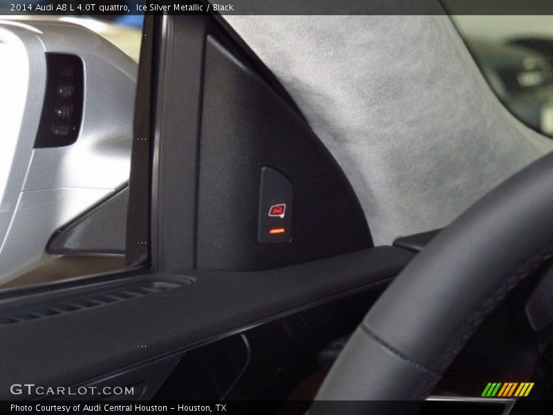 Ice Silver Metallic / Black 2014 Audi A8 L 4.0T quattro