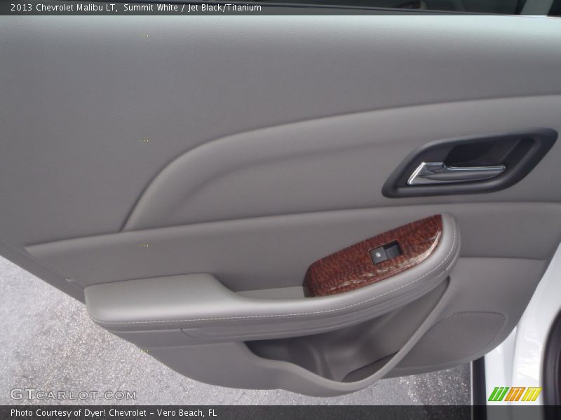 Summit White / Jet Black/Titanium 2013 Chevrolet Malibu LT