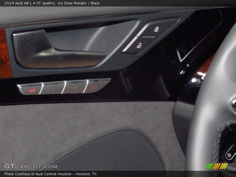 Ice Silver Metallic / Black 2014 Audi A8 L 4.0T quattro