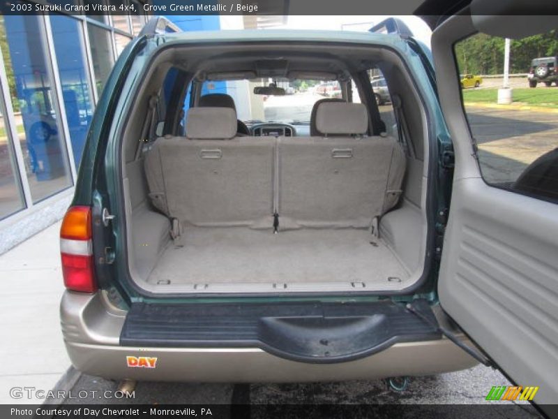 Grove Green Metallic / Beige 2003 Suzuki Grand Vitara 4x4