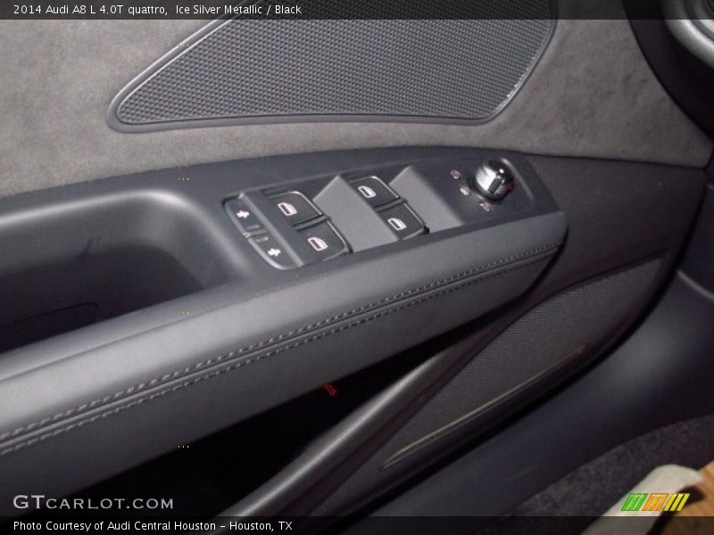 Ice Silver Metallic / Black 2014 Audi A8 L 4.0T quattro
