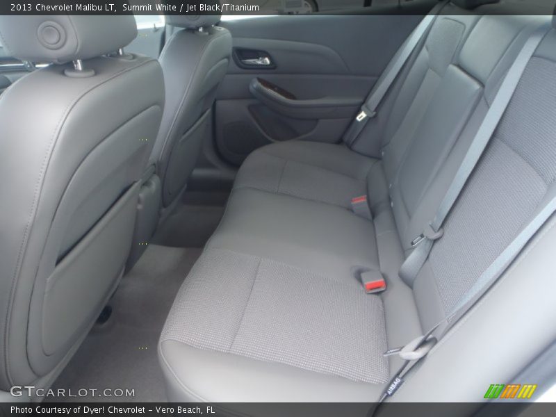 Summit White / Jet Black/Titanium 2013 Chevrolet Malibu LT
