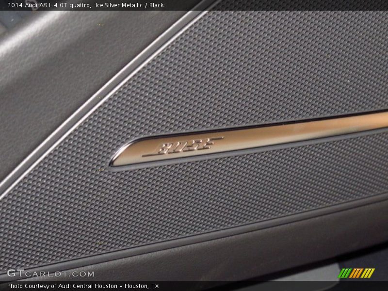 Ice Silver Metallic / Black 2014 Audi A8 L 4.0T quattro