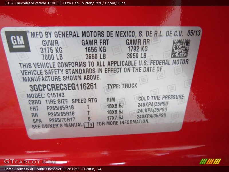 Victory Red / Cocoa/Dune 2014 Chevrolet Silverado 1500 LT Crew Cab